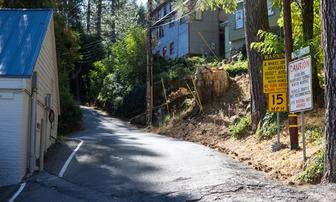 Sierra County Grader Tips Over on Galloway Road