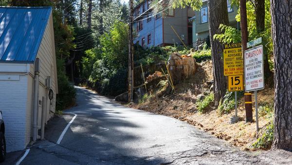 Sierra County Grader Tips Over on Galloway Road
