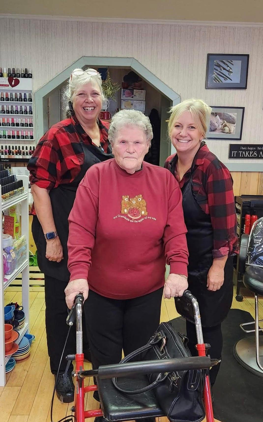 Left to right: Kathy Fischer, Carol McAllaster, and Kristy Folsom.