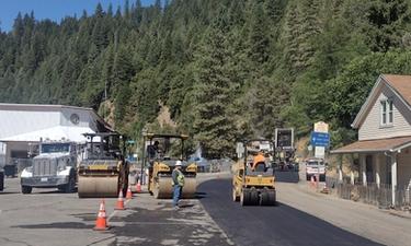 Highway 49 Repaved Through Downieville