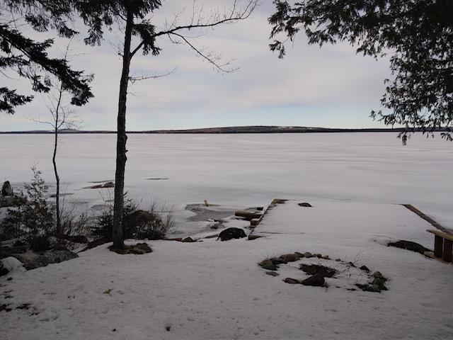 Lenny’s camp in the snow