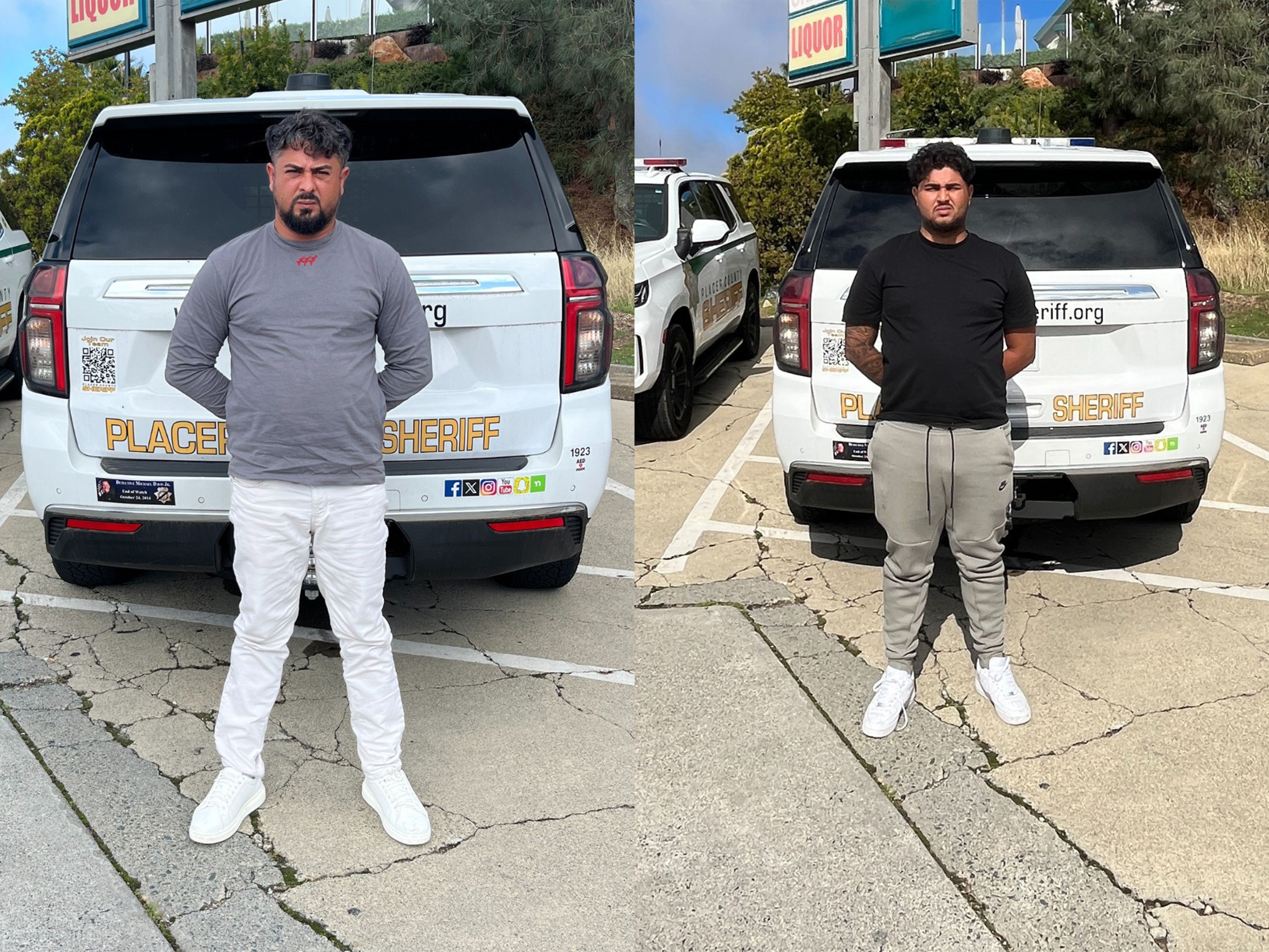 Suspects arrested in a used car buying scam in Newcastle. Photos courtesy of the Placer County Sheriff’s Office.