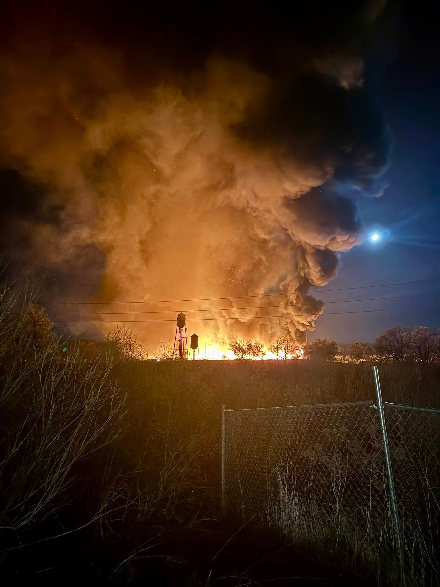 The fire from a distance. Credit: Lassen County Sheriff's Office.