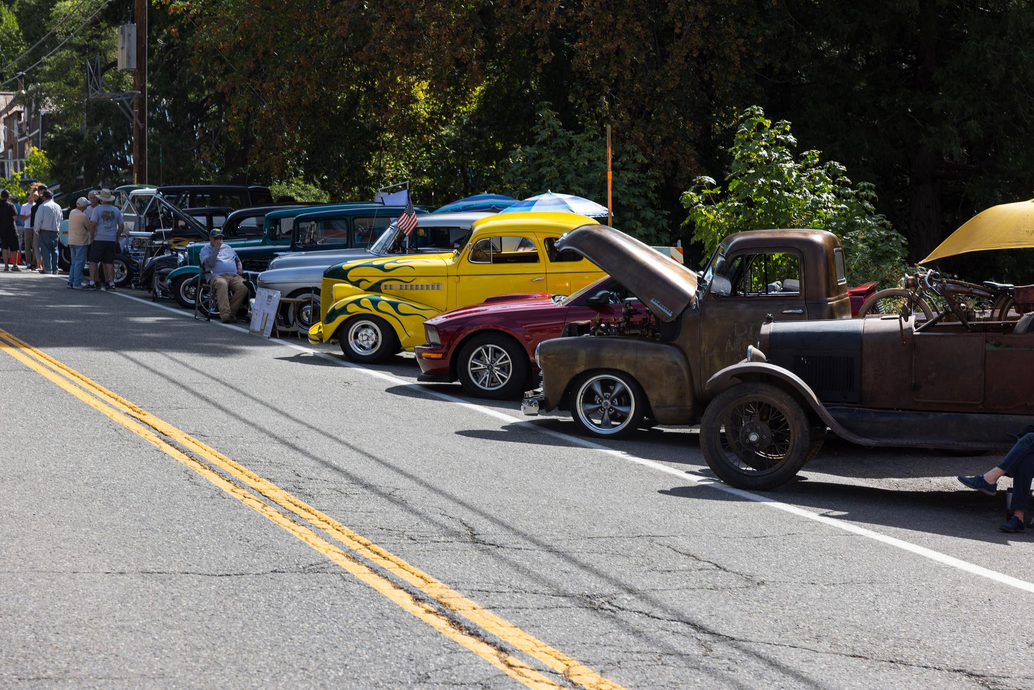 The 2024 Big City Rod Run brought dozens of cars to Sierra City’s Main Street.