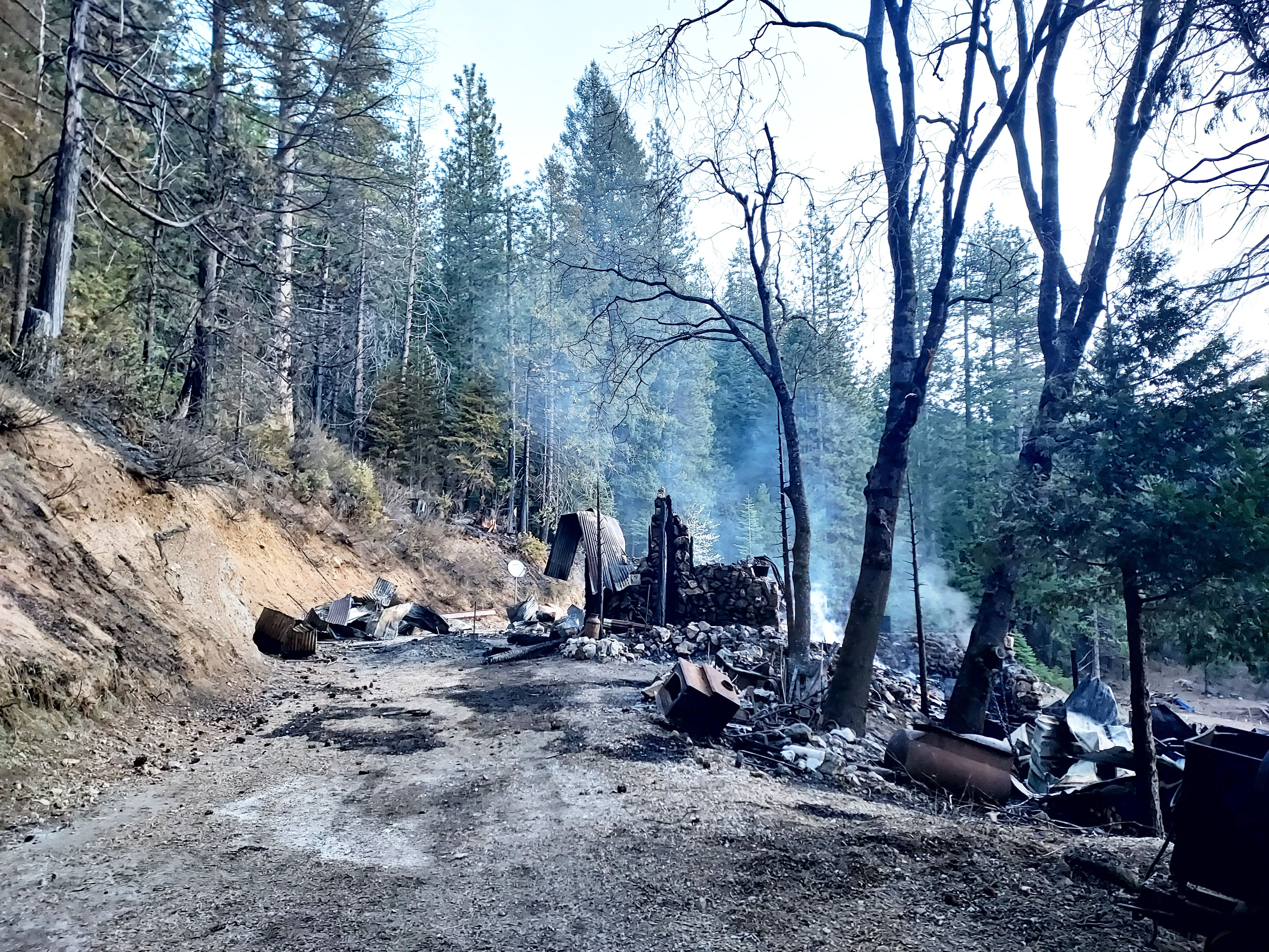 The April 17th fire destroyed an Alleghany home and spread to nearby vegetation.