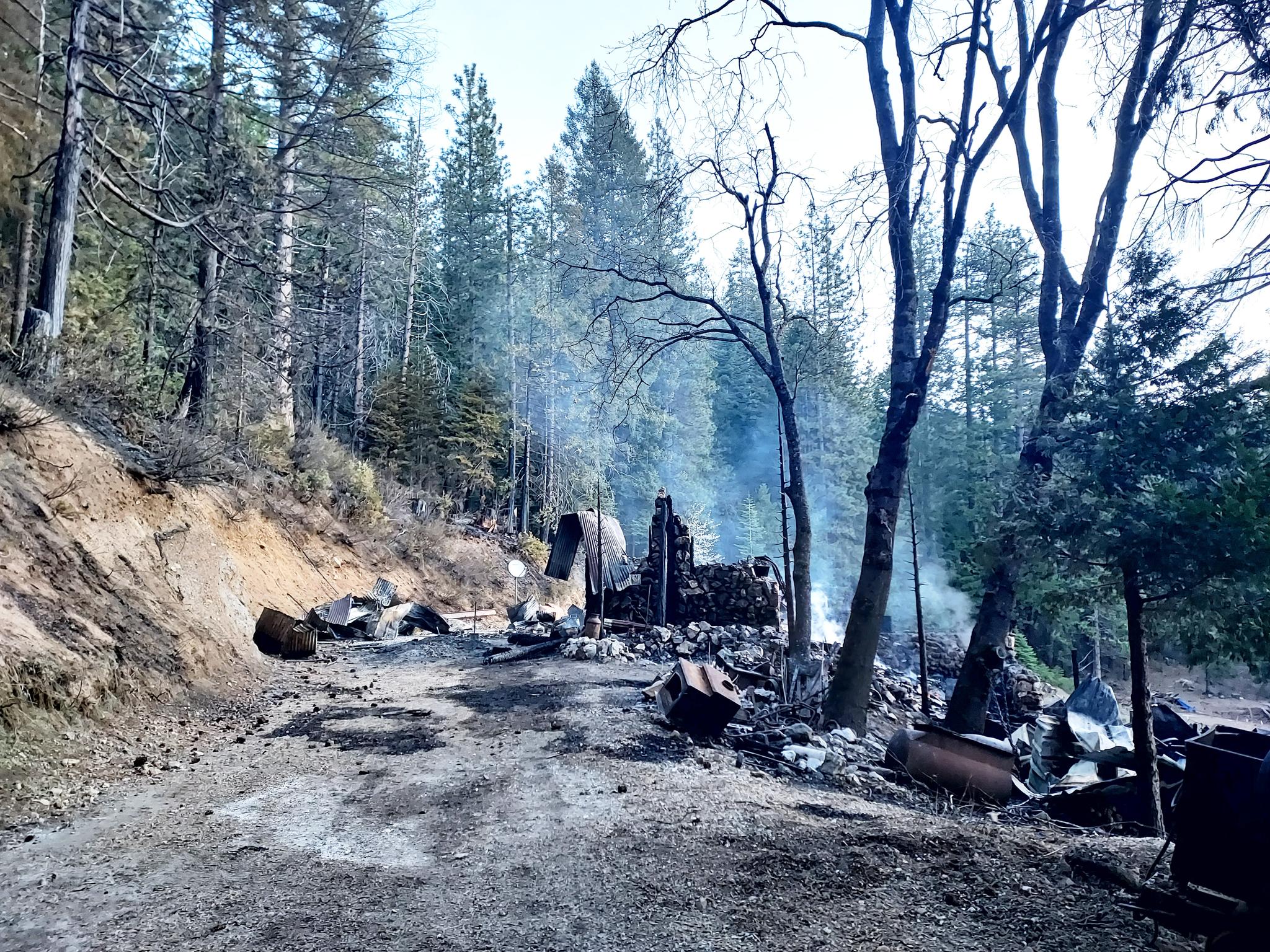 The April 17th fire destroyed an Alleghany home and spread to nearby vegetation.