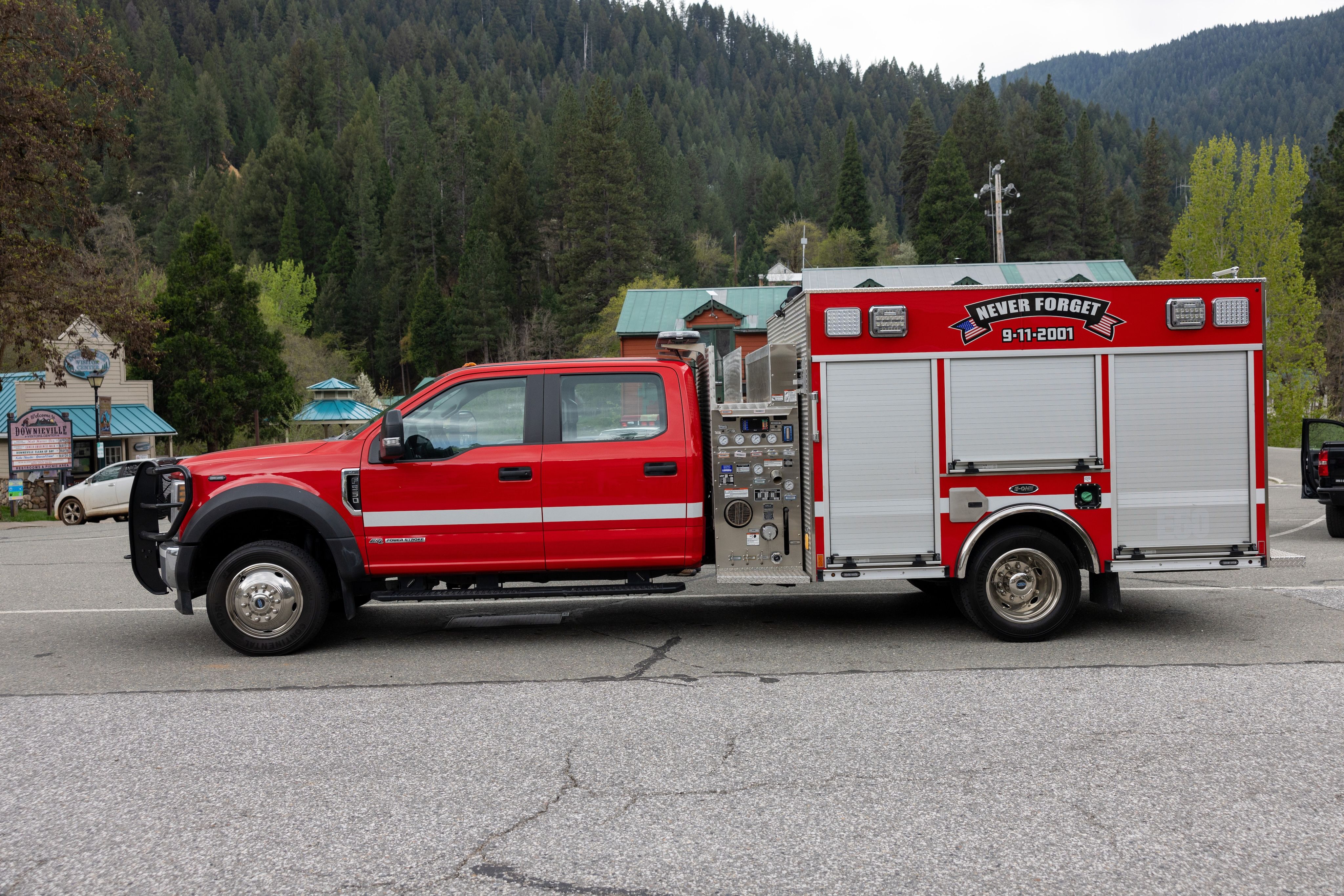 Side view of the new engine