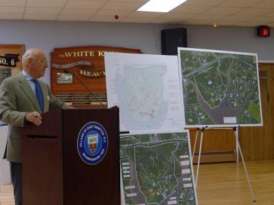 Lenny, representing Ronald Perelman, asked the East Hampton Village Zoning Board of Appeals to look favorably on his client’s application to legalize several structures at the Creeks. Photo by Christopher Walsh.