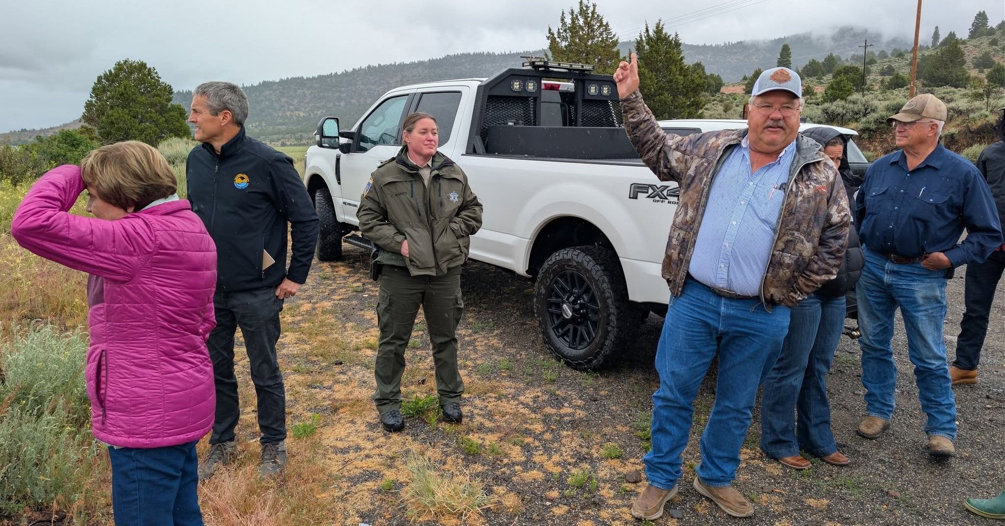 State and Federal Officials Tour Sierra Valley on Wolf Management