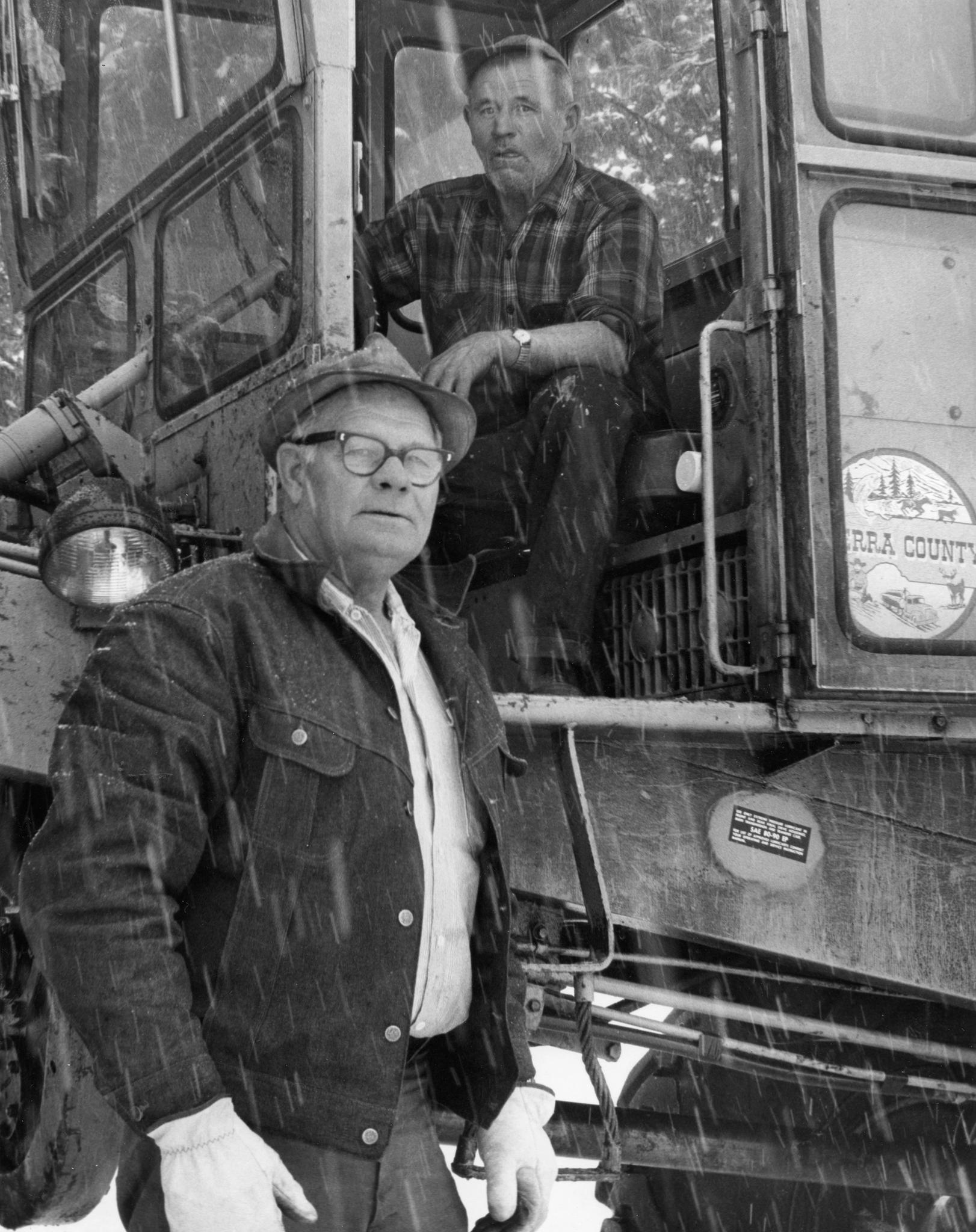 Al Hope and Chester Davis, Sierra County Road Crew, 1960s
