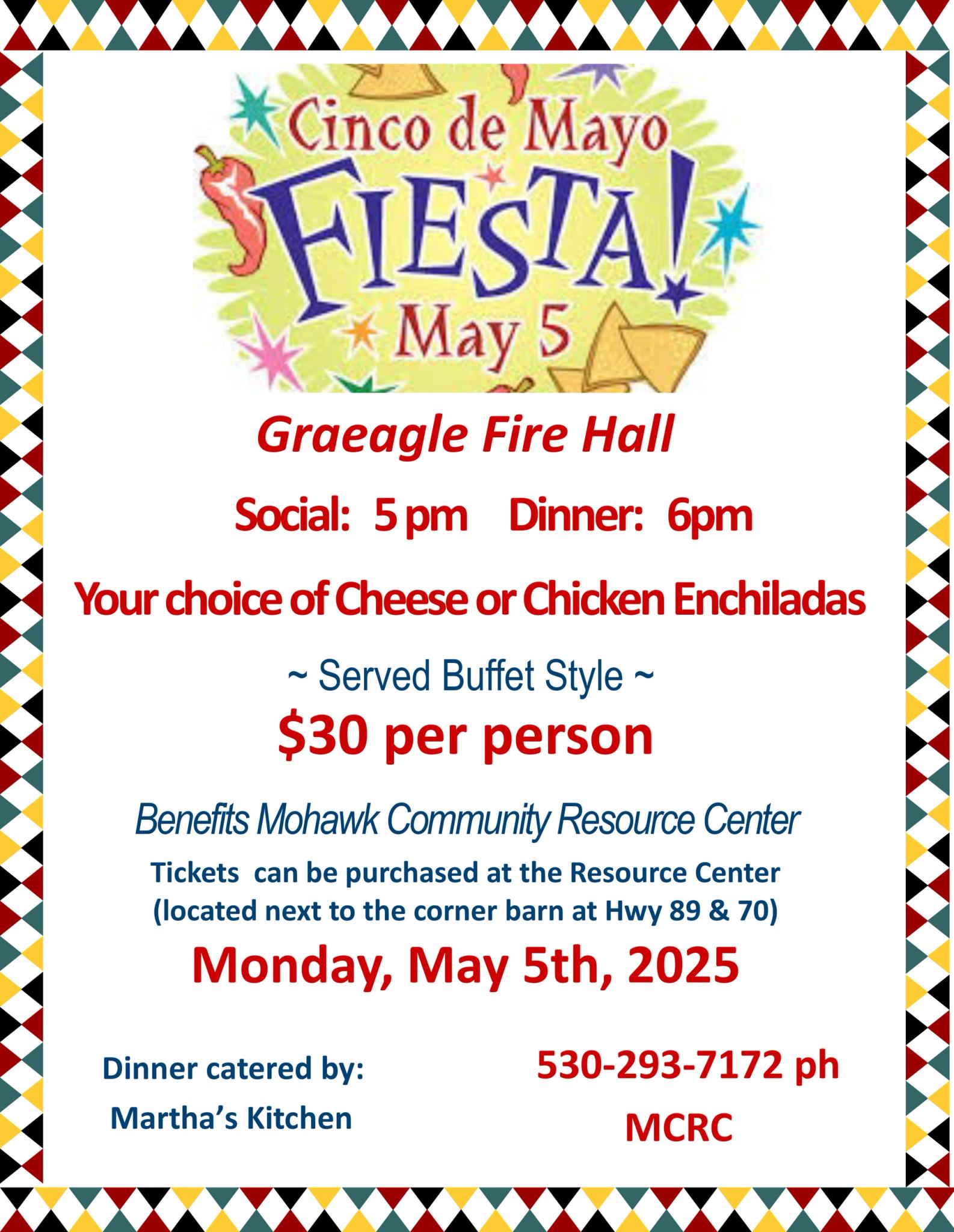 Graeagle Cinco De Mayo flyer