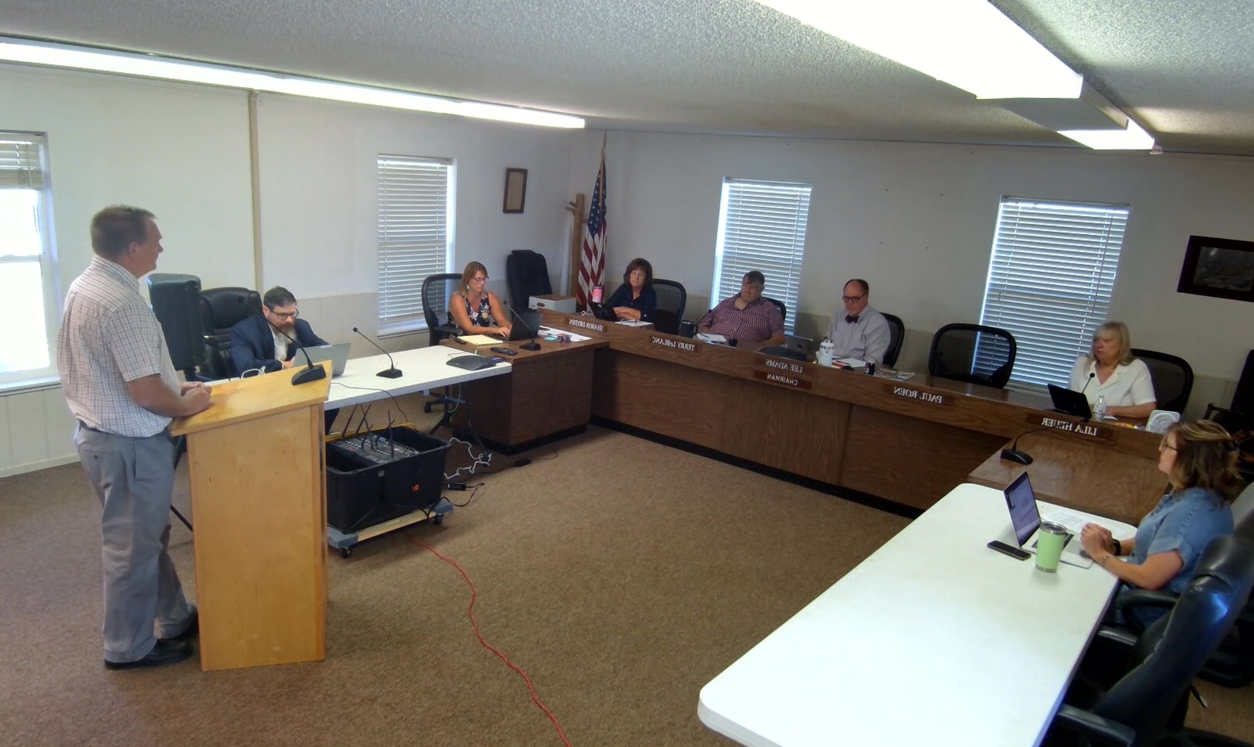 Sierra County Public Works Director Bryan Davey addresses the Board of Supervisors.