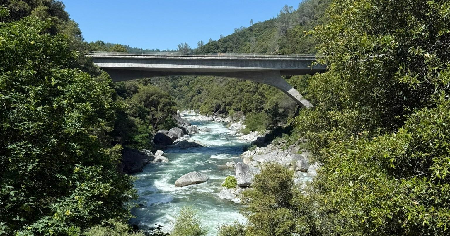 The waters under the South Yuba River Bridge where Rebecca Heinowitz was last seen.