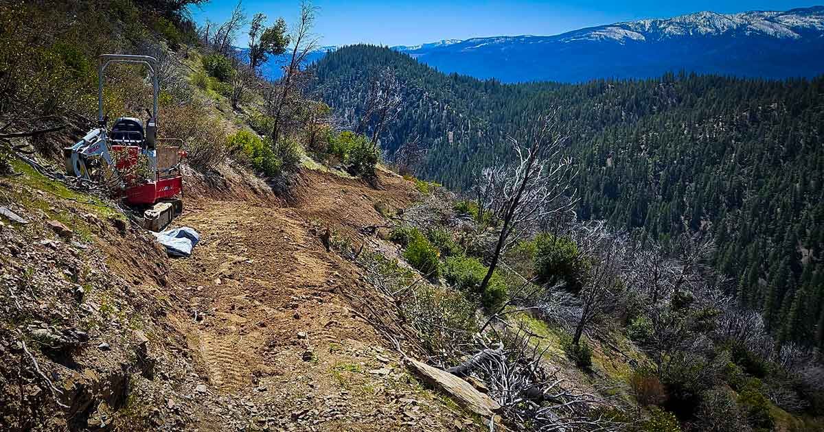 The Acorn Grotto trail on Mt. Hough. Photo courtesy of Sierra Buttes Trail Stewardship.