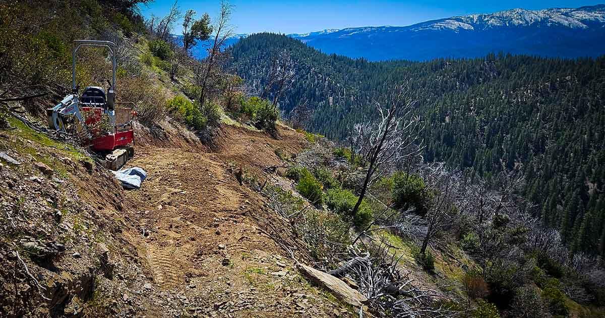 The Acorn Grotto trail on Mt. Hough. Photo courtesy of Sierra Buttes Trail Stewardship.