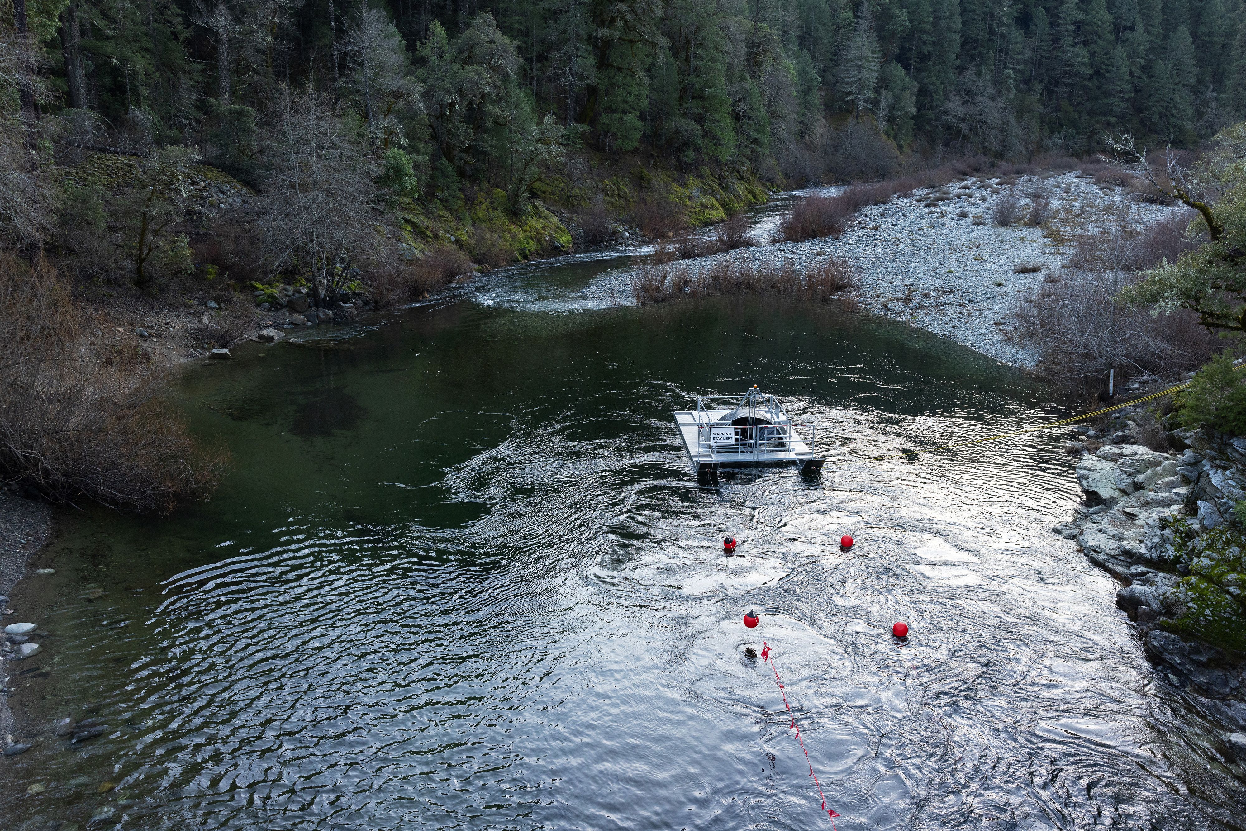 The Rocky Rest RST as viewed from the campground’s pedestrian bridge