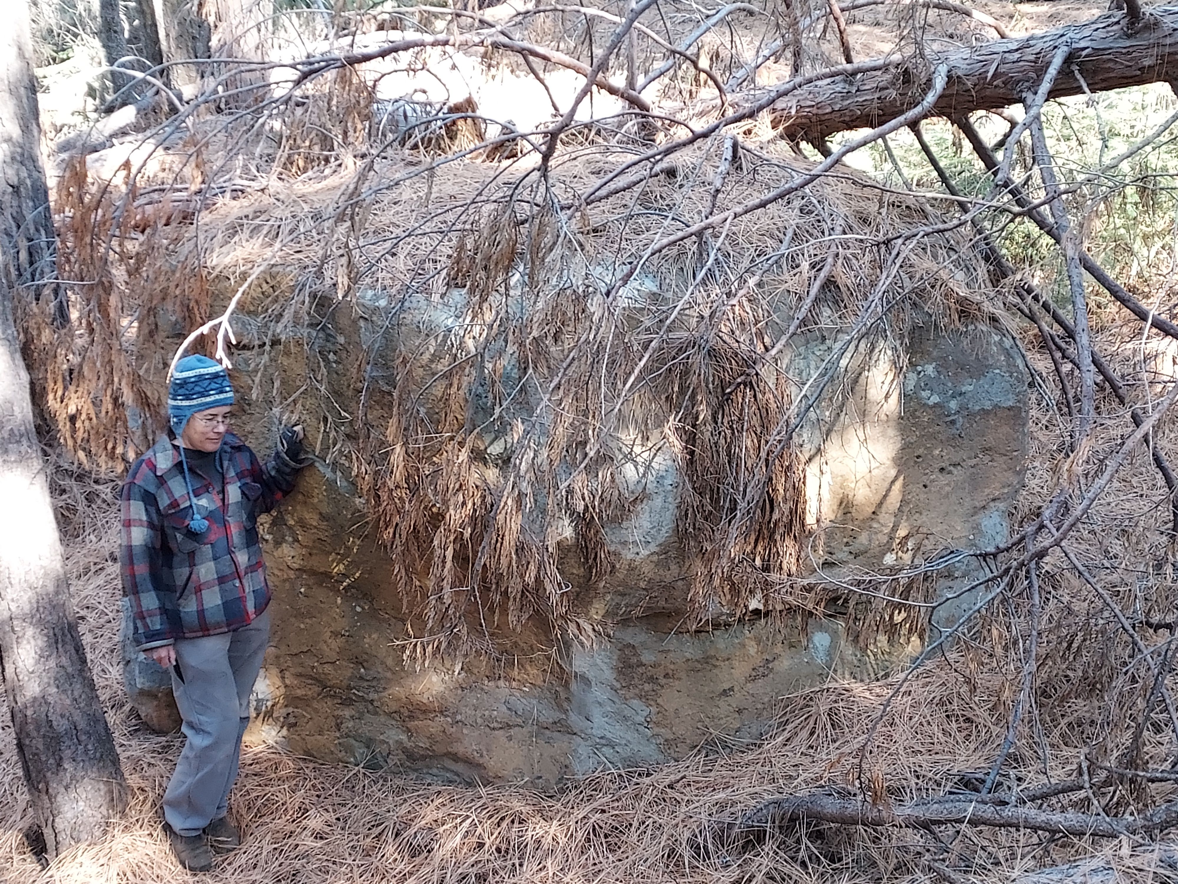Fall 2023. The author and the rock.
