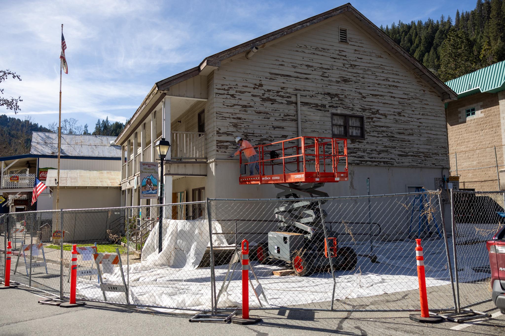 McCuen Construction starts work on the Downieville Community Hall.
