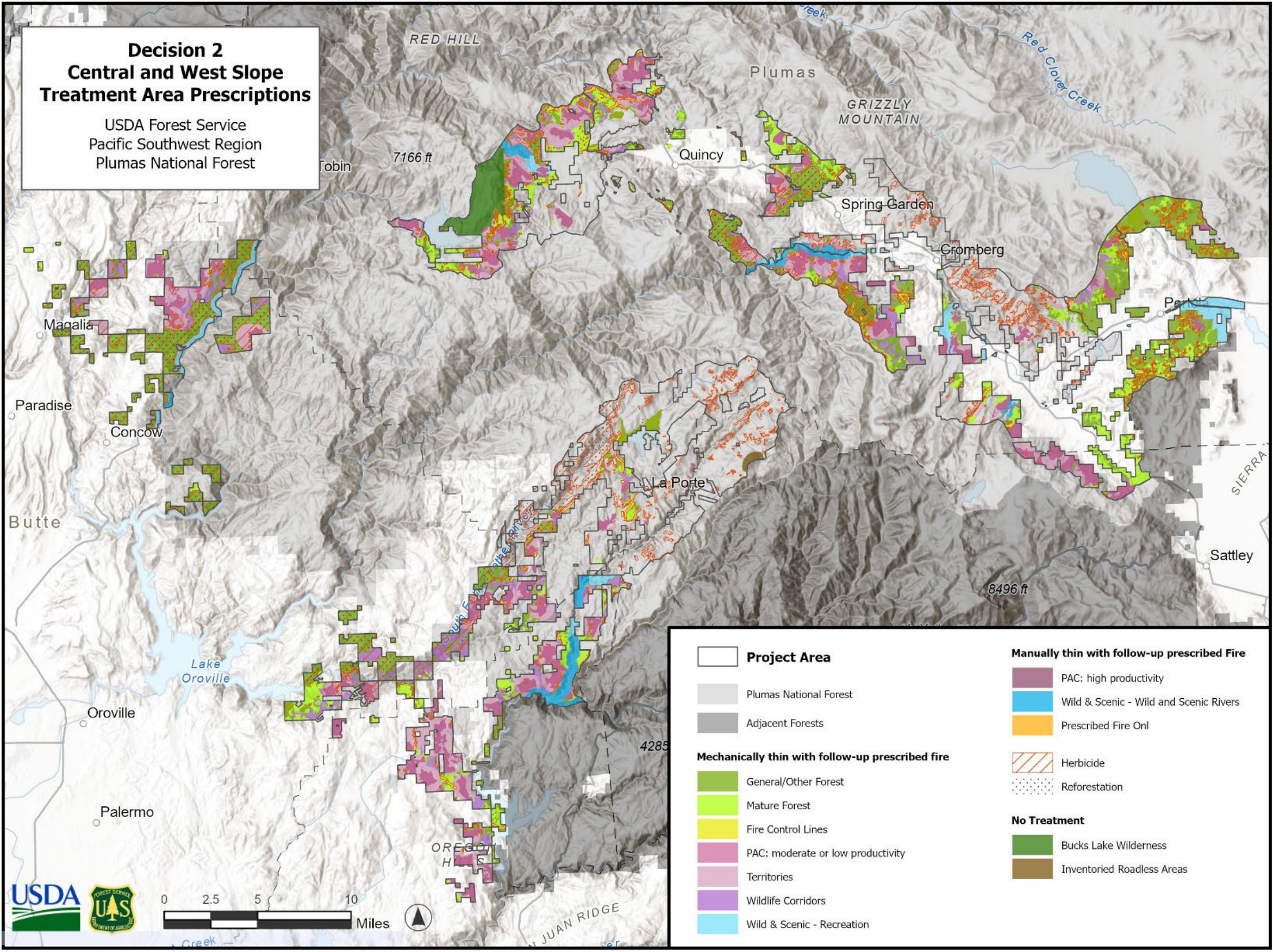 A map of the CPP project area.