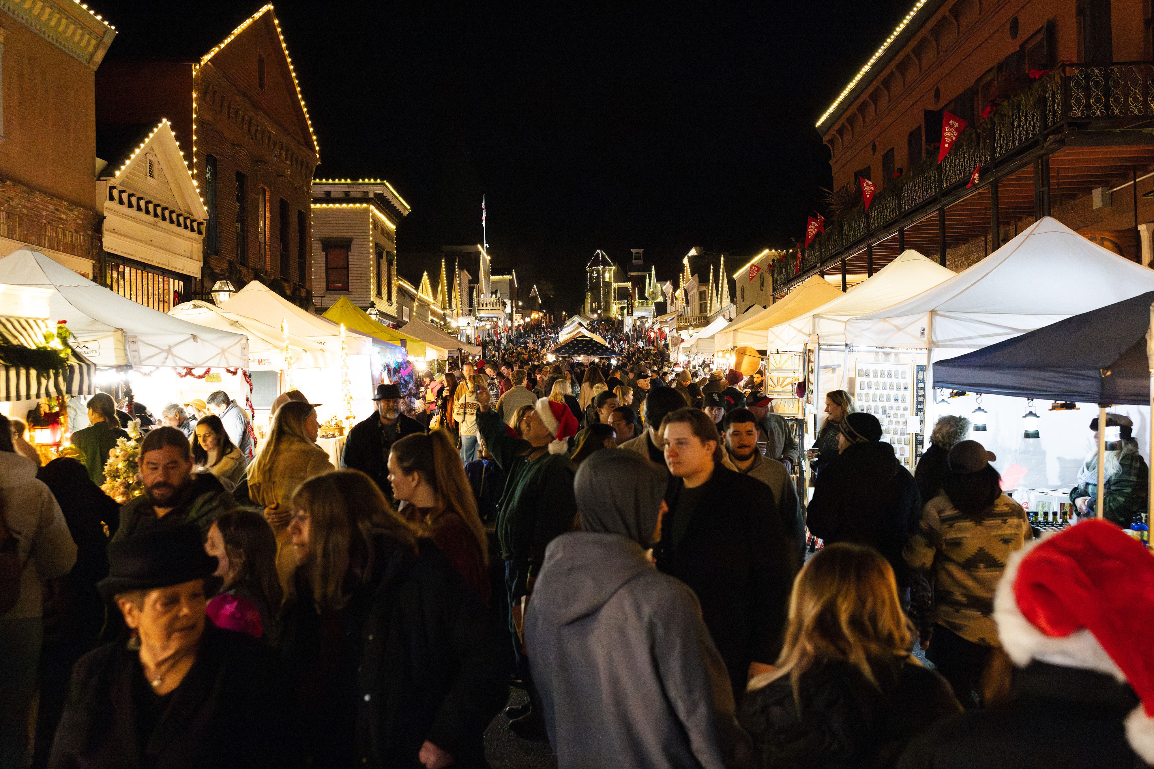 Main Street in Nevada City became packed with thousands of attendees on Wednesday.
