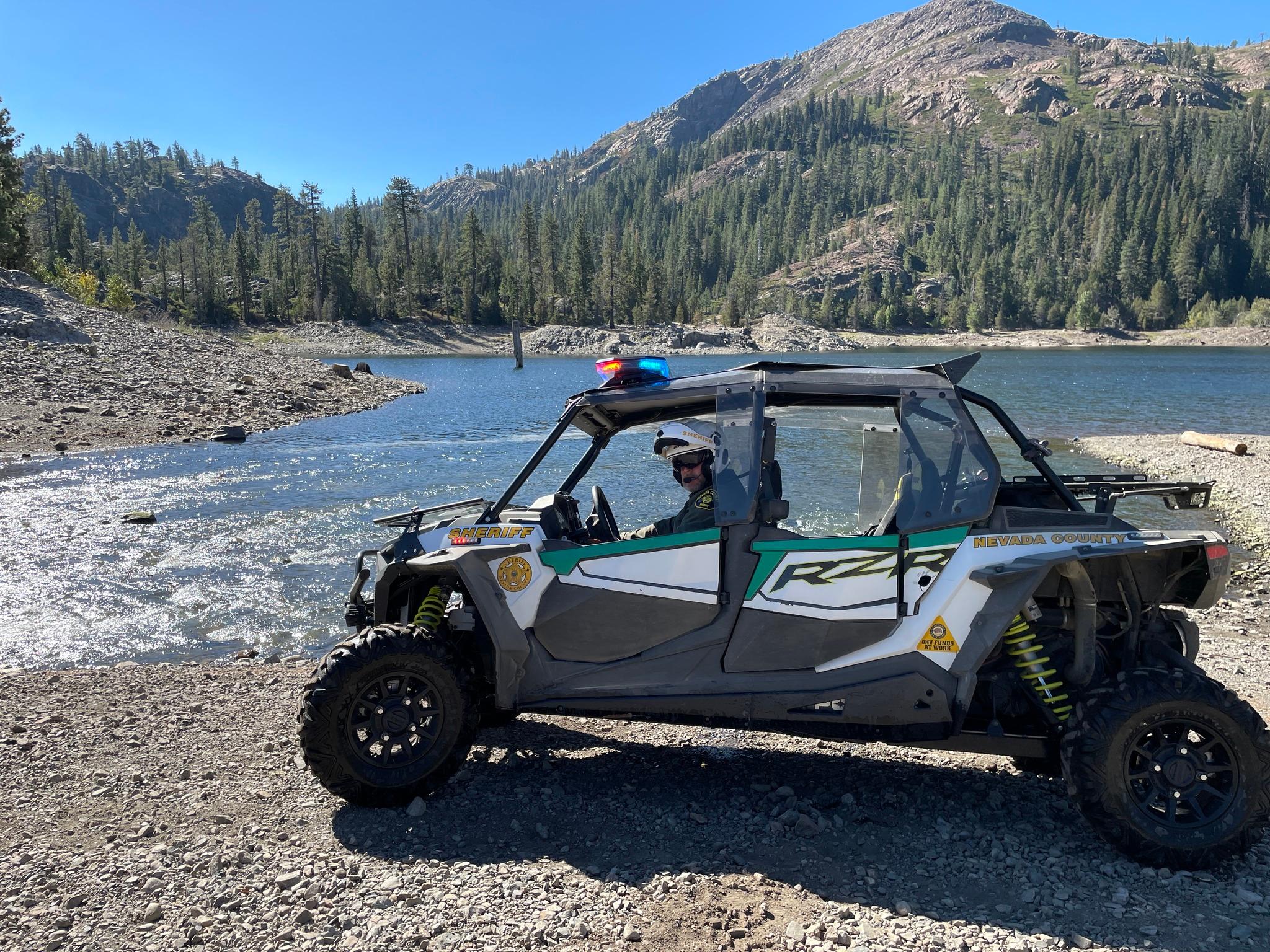 A photo of one of Nevada County’s off-road patrol vehicles shared by the Sheriff’s Office.