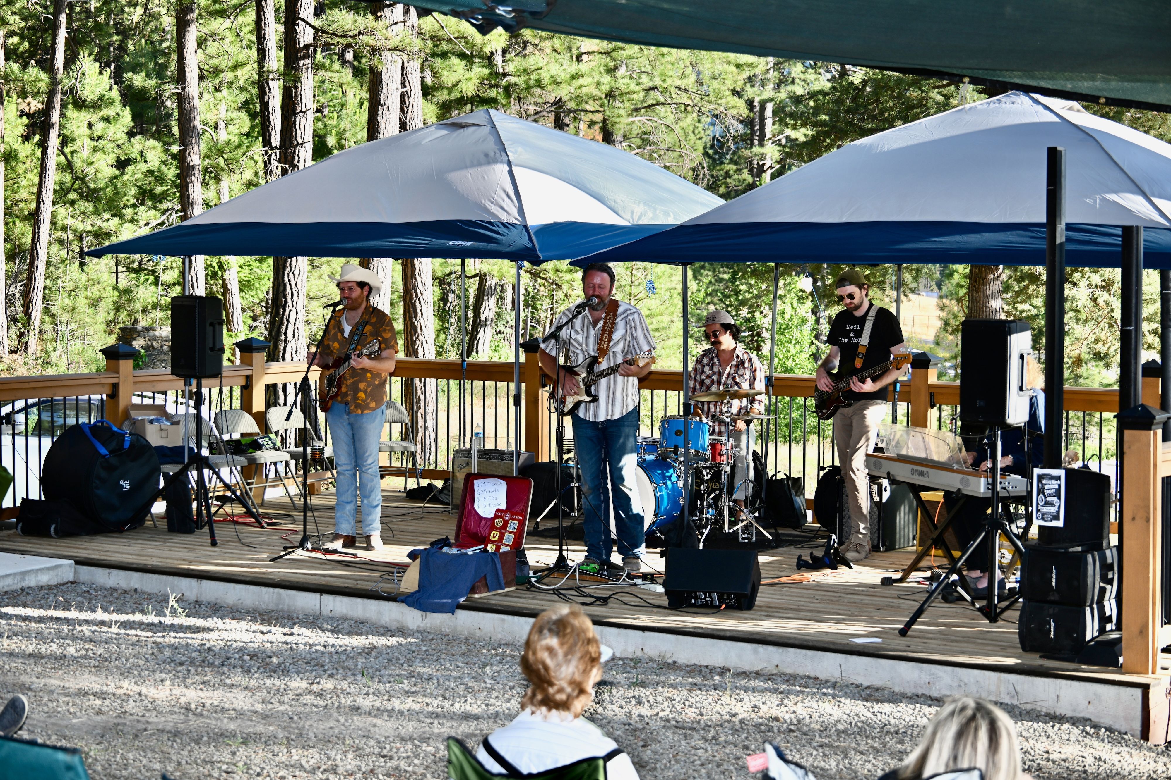 Matt Axton and Bad Moon entertained the Summerfest crowd from the outdoor stage at White Sulphur Springs Ranch. Photo by Chris Coughlin.