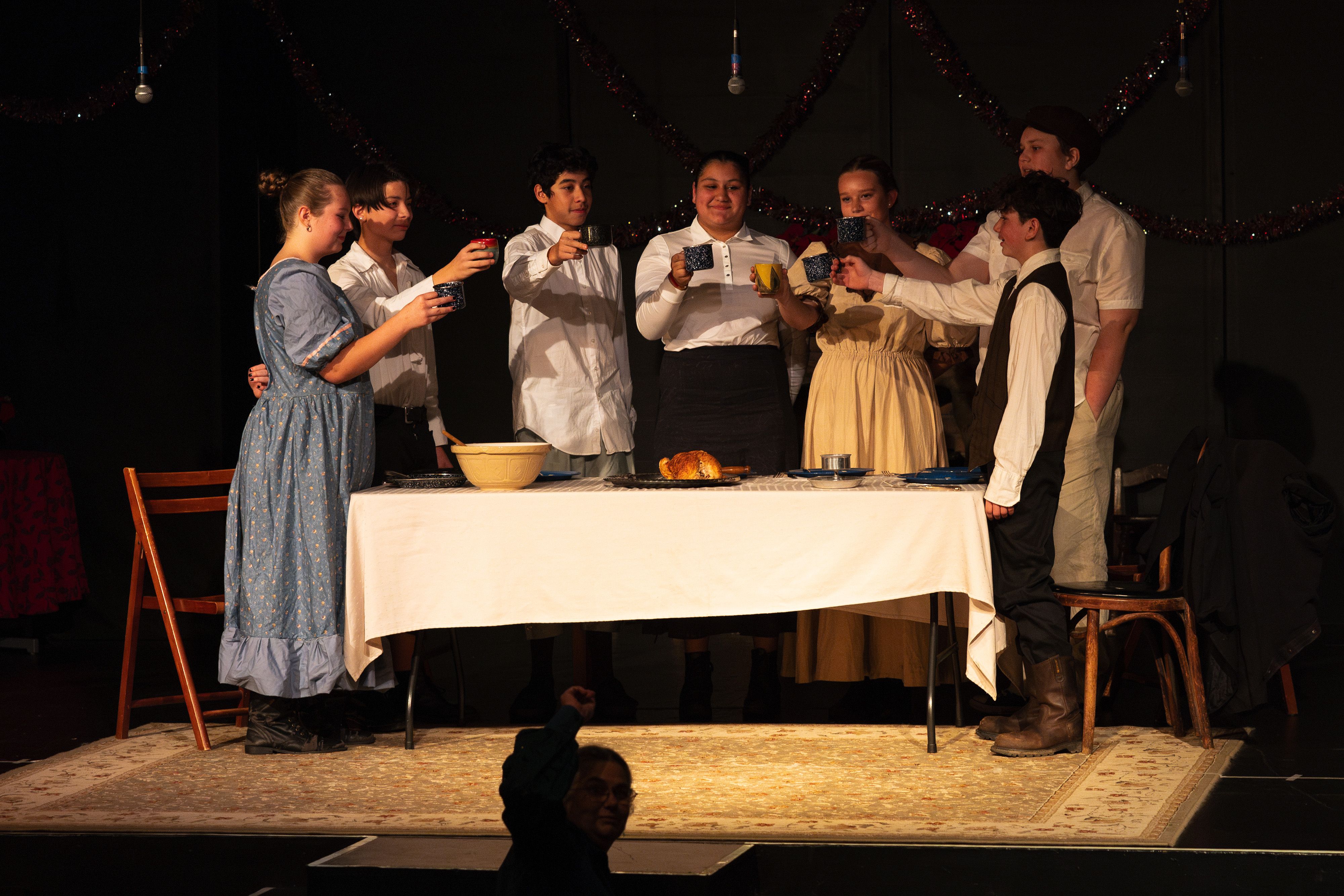 The closing scene of “Cratchit’s Christmas,” performed by Ms. Markee’s class