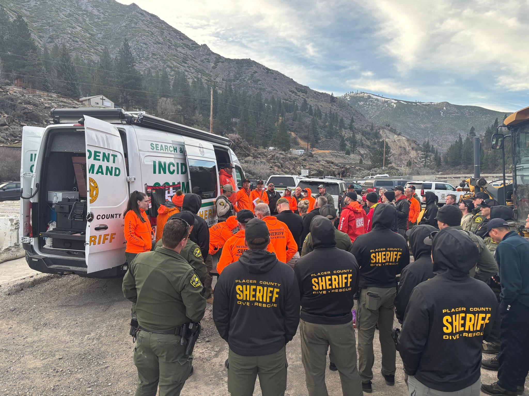 Nevada County Search and Rescue’s Incident Command coordinated a multi-agency search effort. Credit: Nevada County Sheriff’s Office.