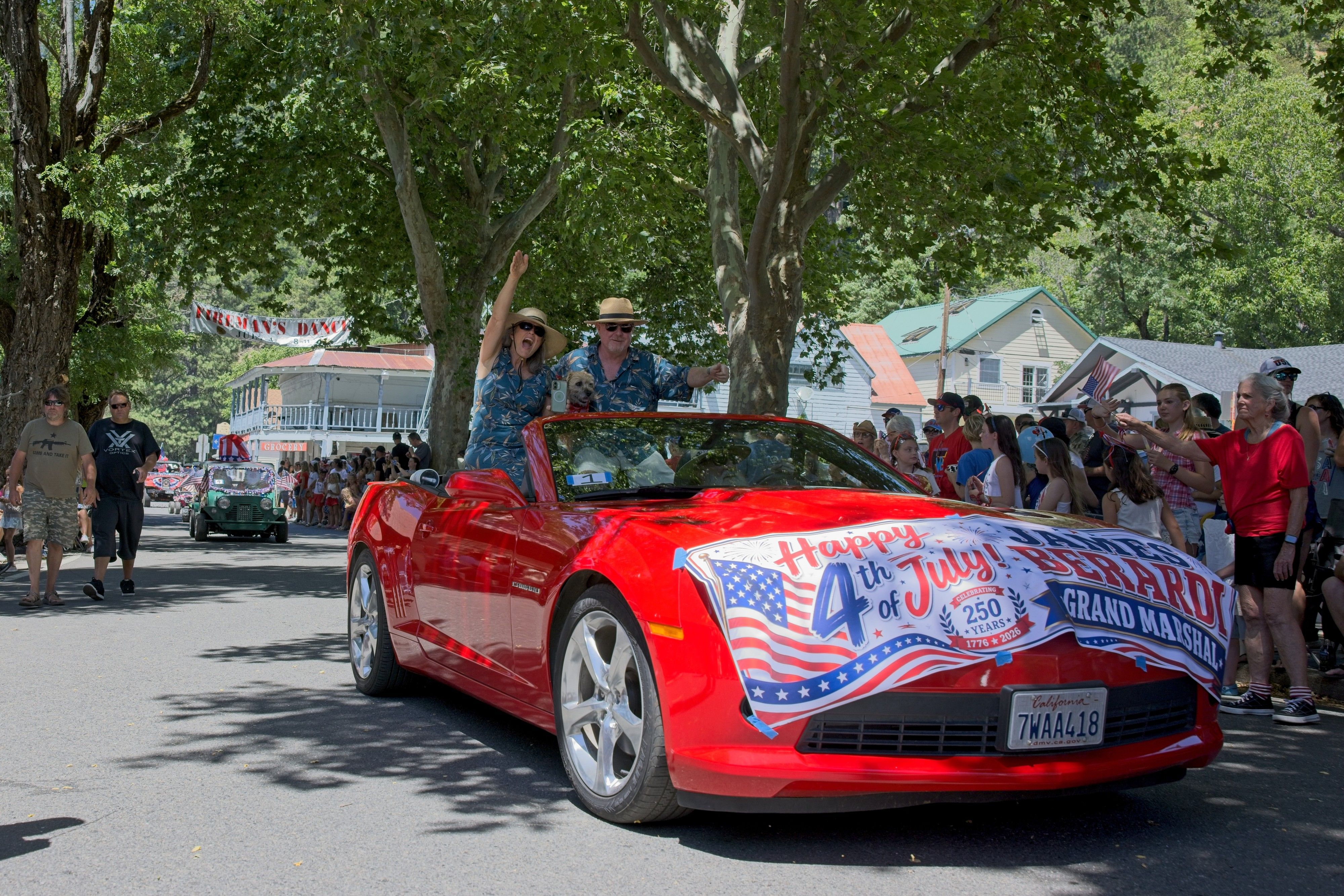 Grand Marshal James Berardi and his wife, Alicia, led the parade.