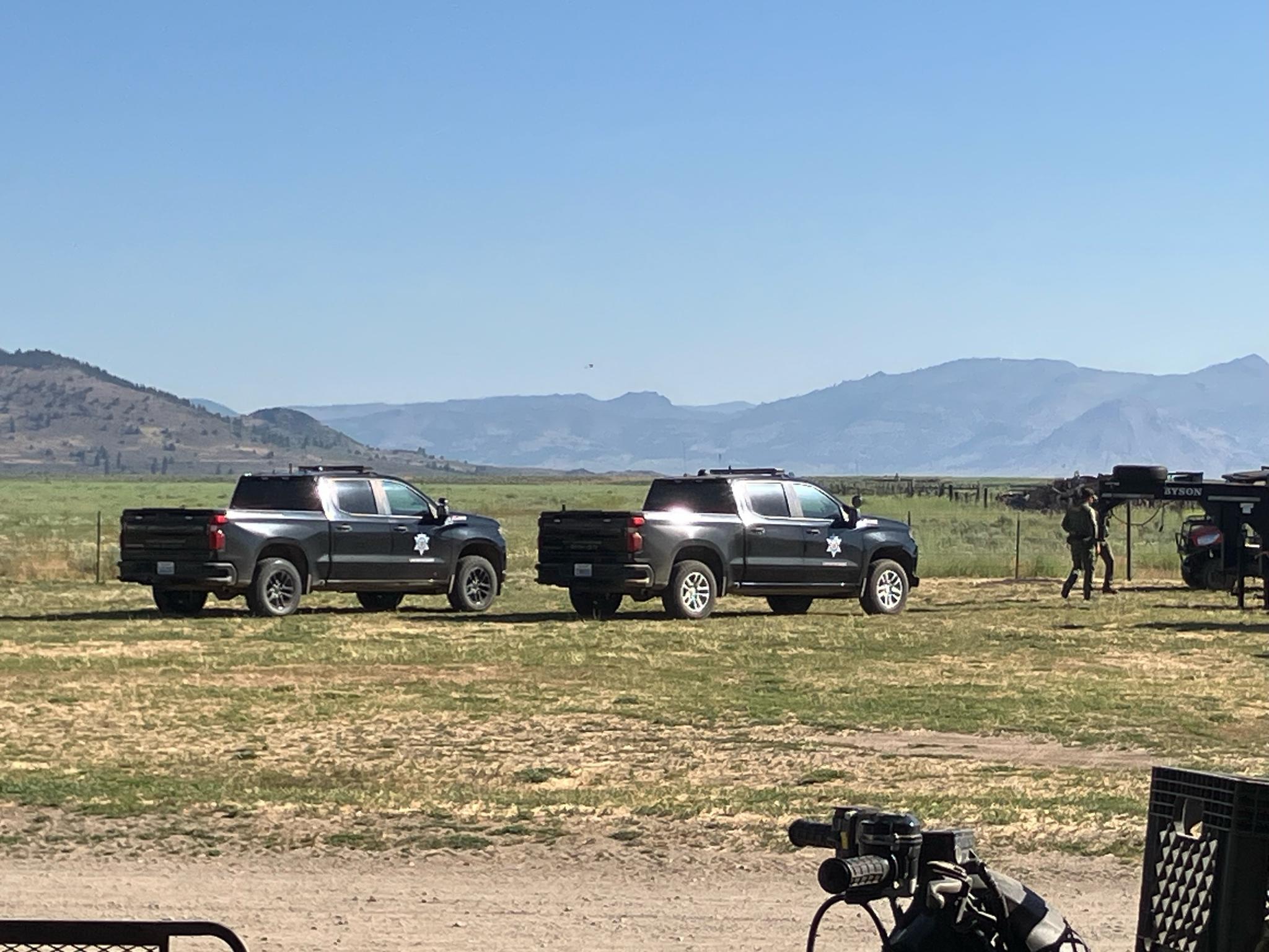 This photo appears to show the newly implemented strike team in action on a Sierra Valley ranch. Photo by Eveline Larrucea.