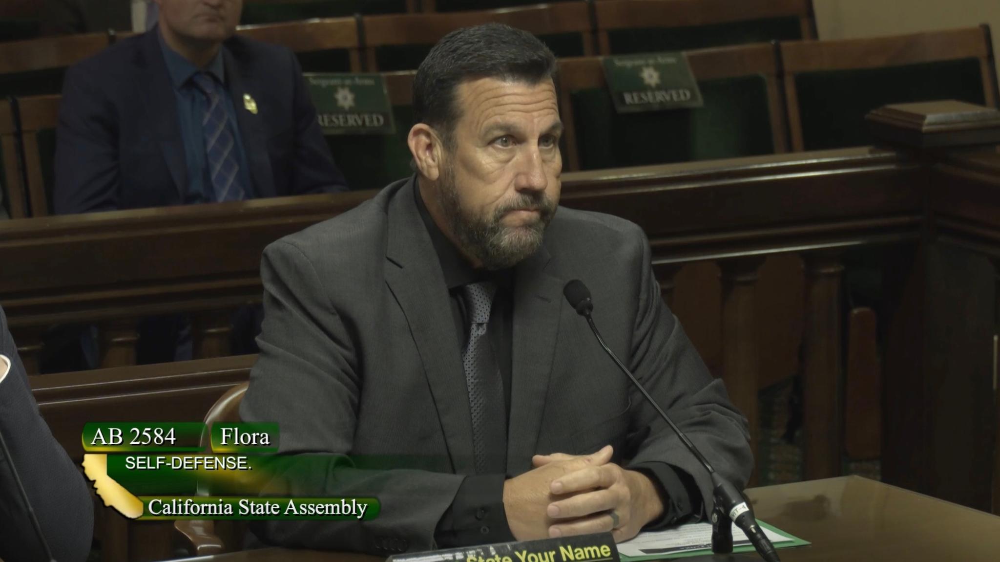 John McCarthy speaks on AB 2584. Credit: California Assembly.