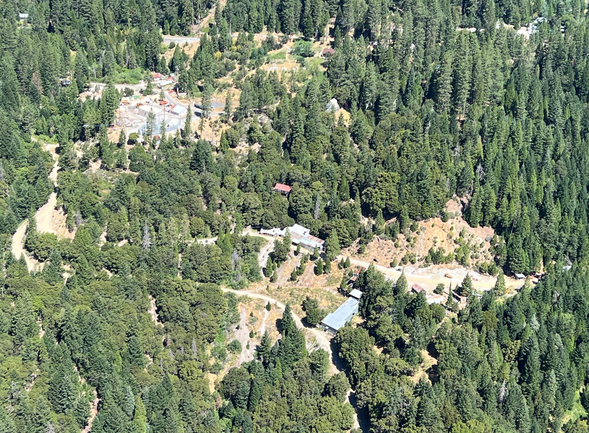 An aerial photograph of the 16 to 1 Mine in Alleghany taken on July 28. Photo: Sheriff Mike Fisher.