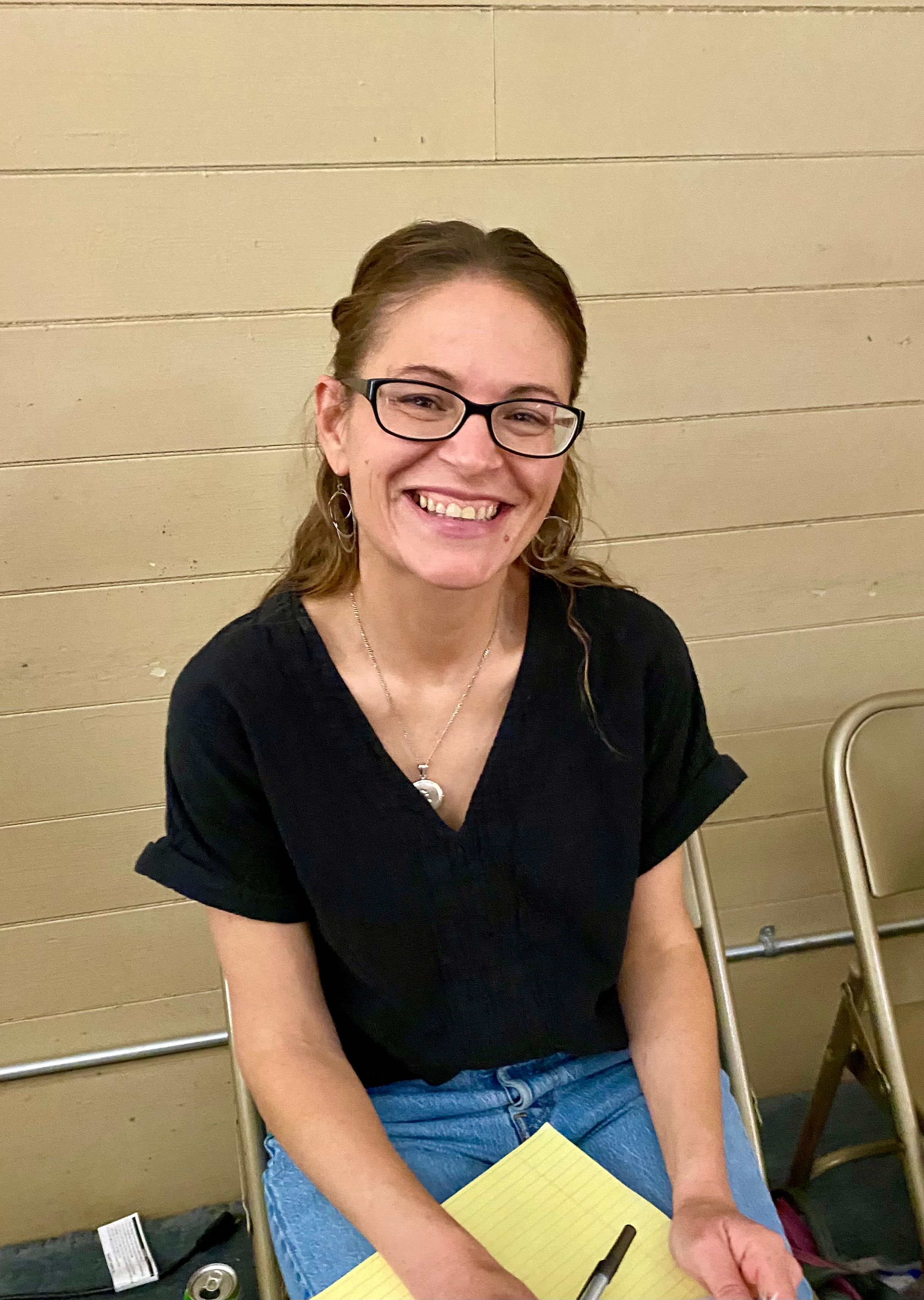 Amber Baca-Sainsbury at the Arts Council’s recent Ice Cream Social event.