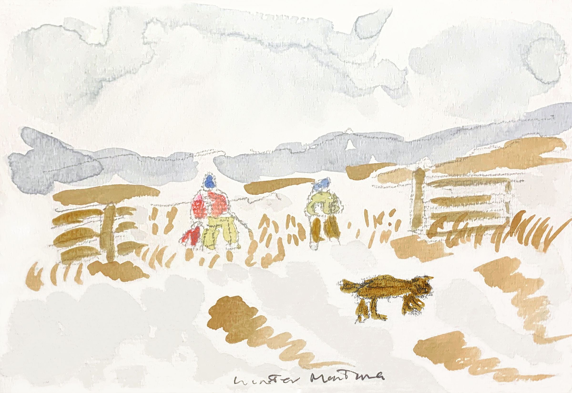 Watercolor painting by Lenny Ackerman