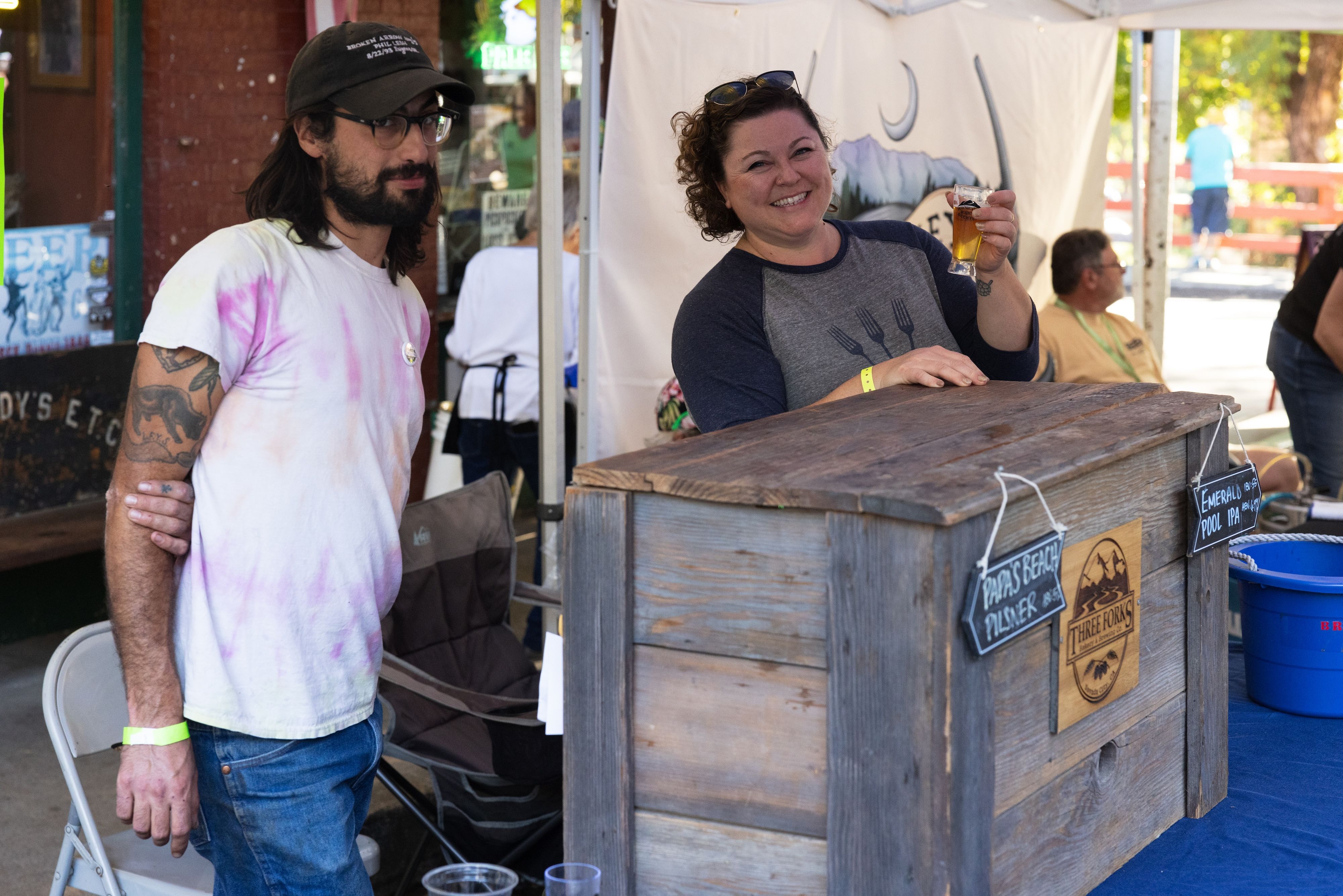 The Three Forks Bakery & Brewing Co. booth