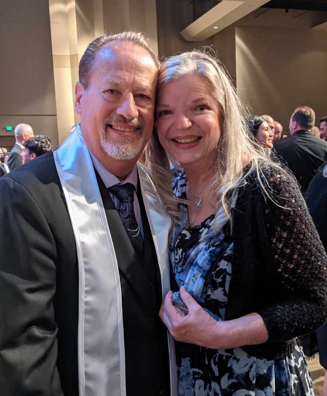 Pastor Loren Kelly and wife Laurie at his ordination ceremony