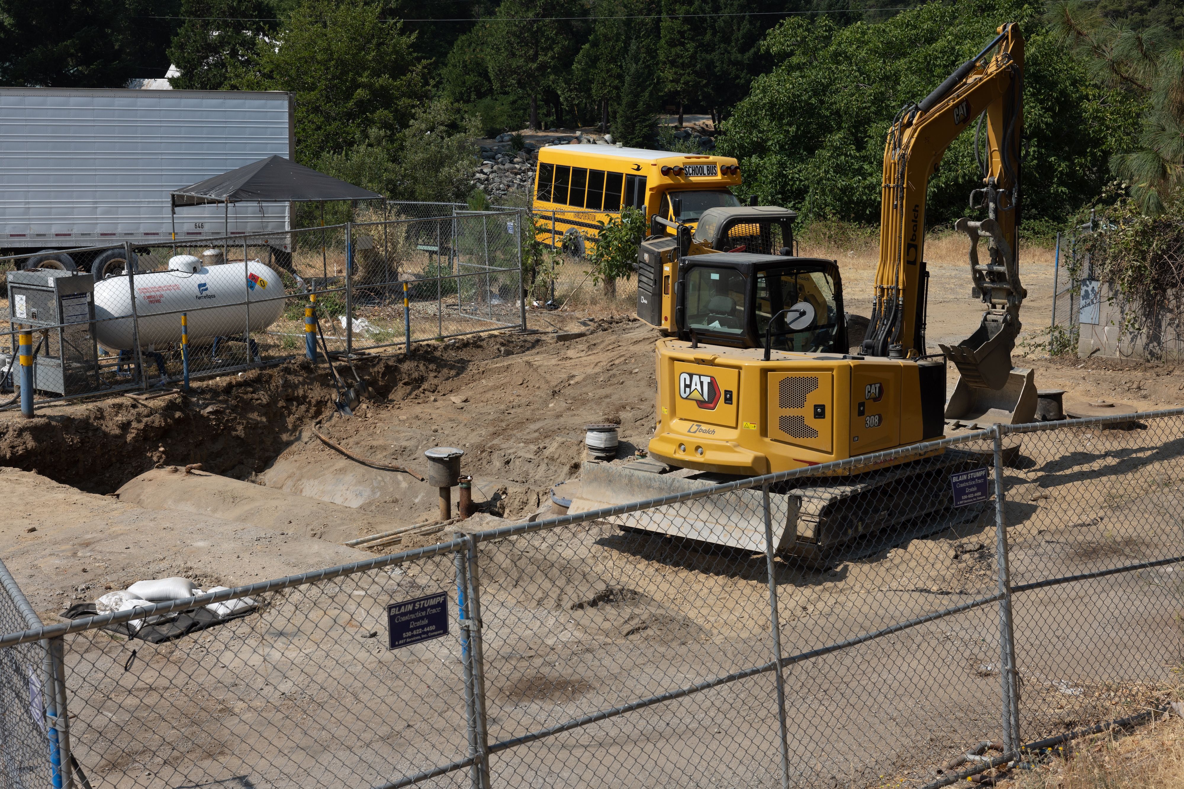 Fuel tanks were exposed on Wednesday