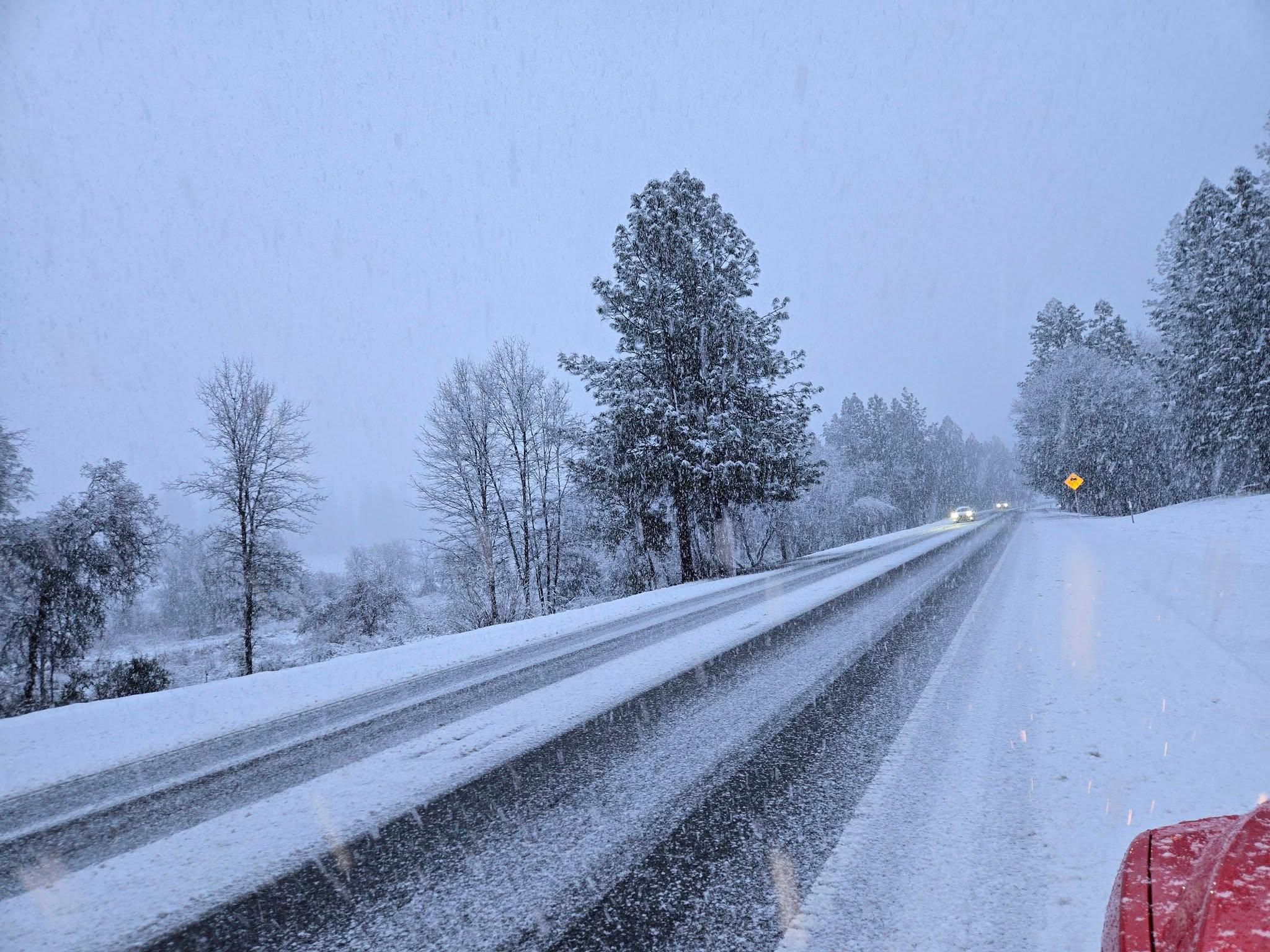 State Route 20 near Penn Valley on February 19. Credit: CHP - Grass Valley.