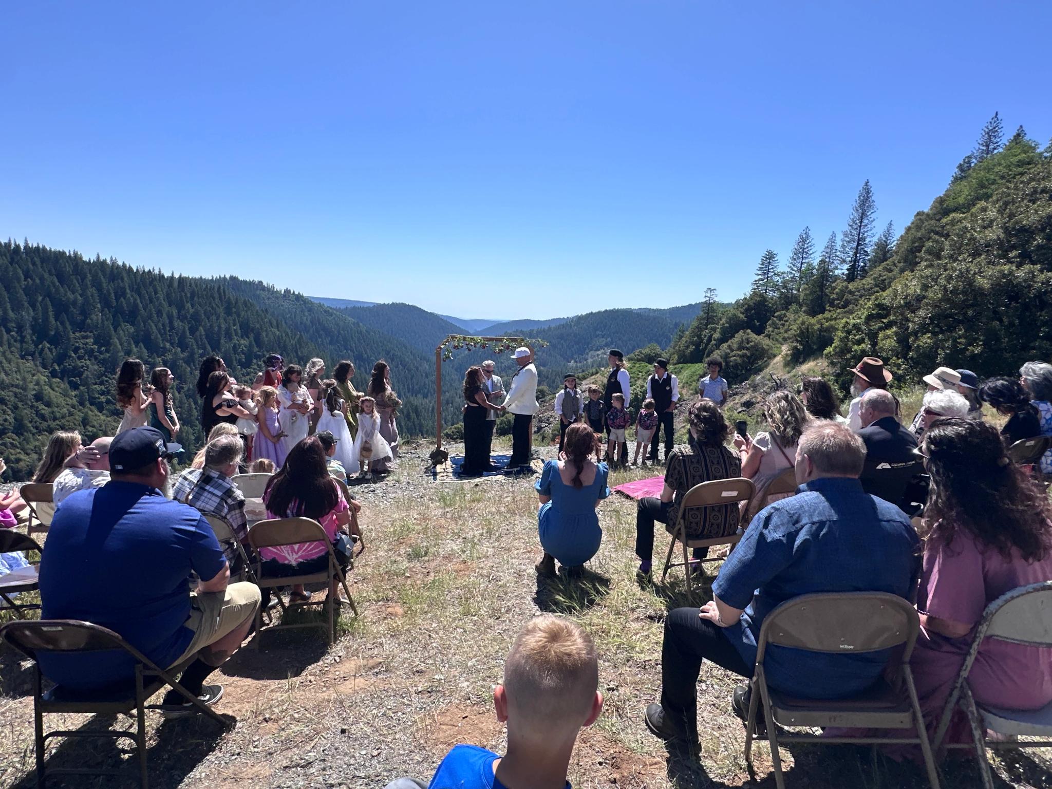 The wedding of Tahoe Arbogast and Courtney Pearson at the Point, Alleghany May 24, 2025