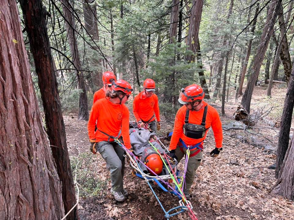 Students train on rescue techniques during the academy. Credit: Nevada County Sheriff’s Search and Rescue.