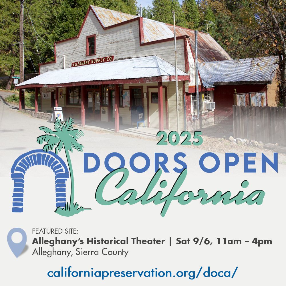 Photo of the Alleghany Supply Company building shared by Doors Open California.