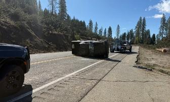 Trailer Rollover on Highway 49 Prompts Towing Reminder