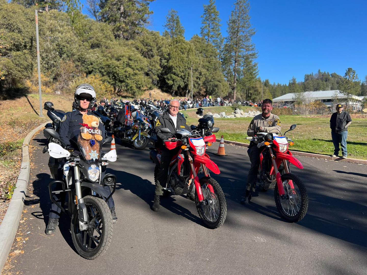 A photo of participants in this year’s Nevada County Toy Run. Credit: Nevada County Sheriff’s Office.