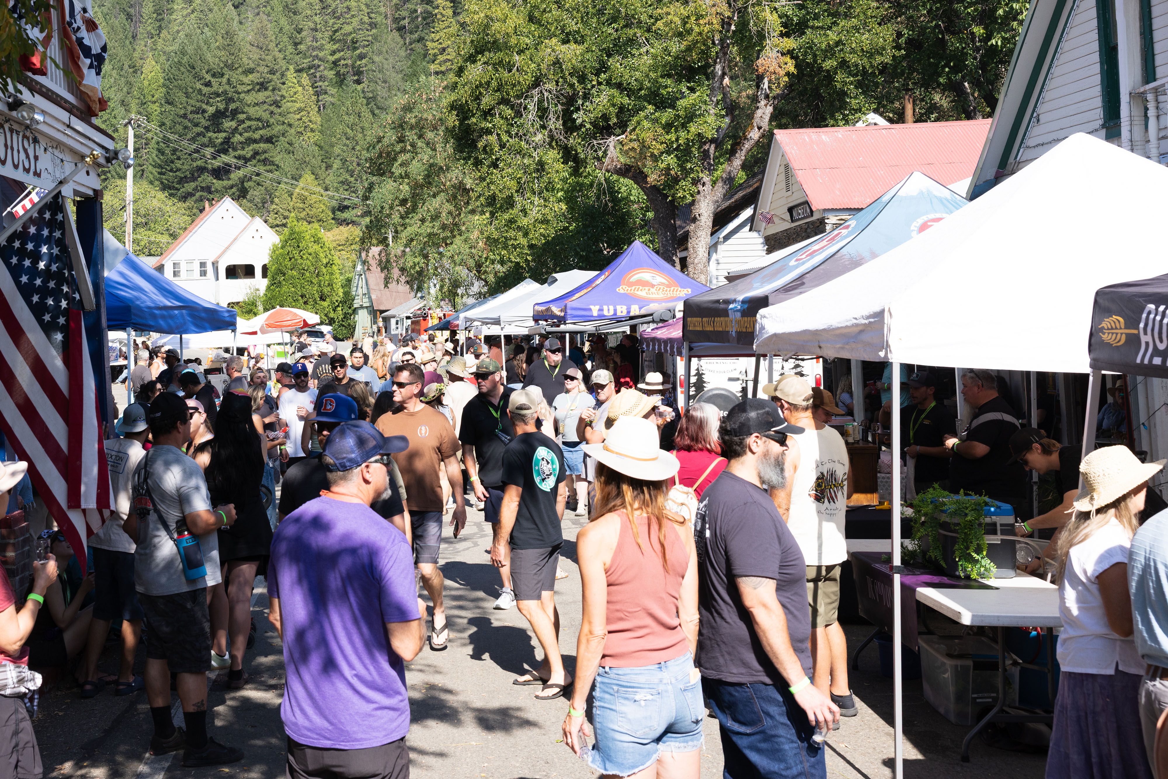 The Downieville Mountain Brewfest takes over Main Street.