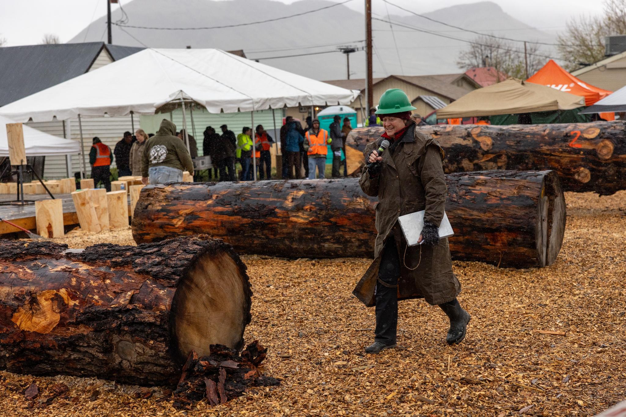 Chrissy Ramsey hosts Timberfest competitions