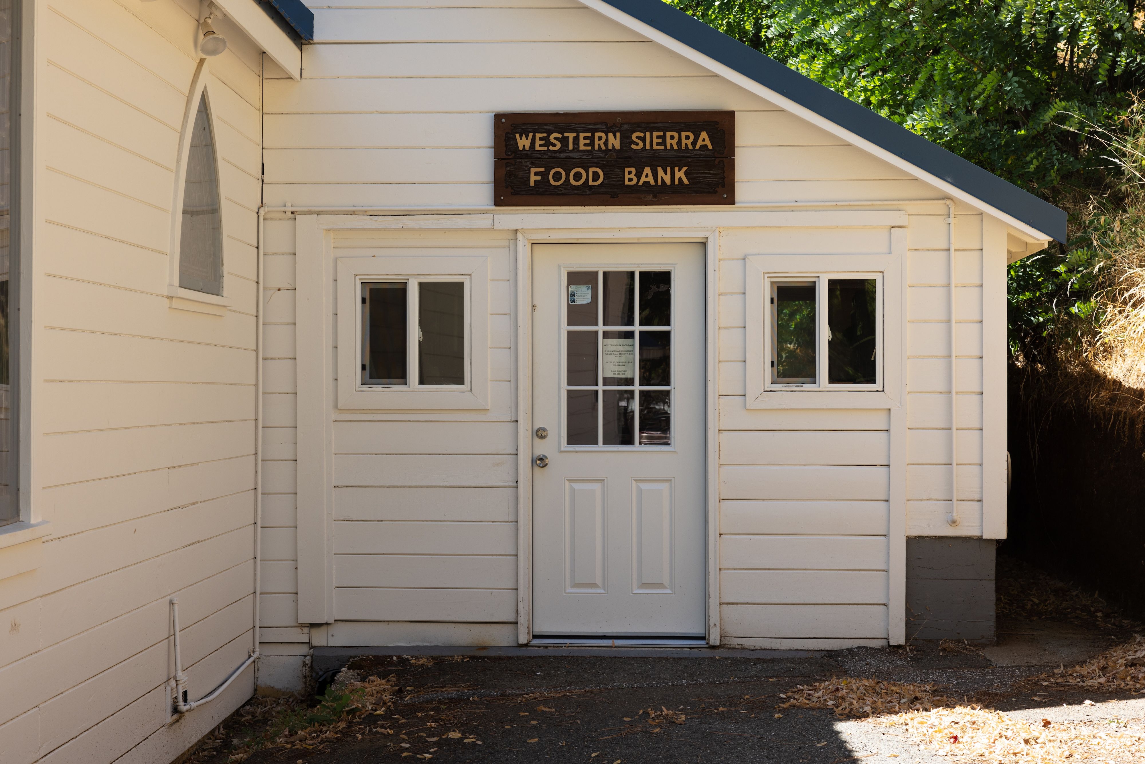 The Western Sierra Food Bank in Downieville
