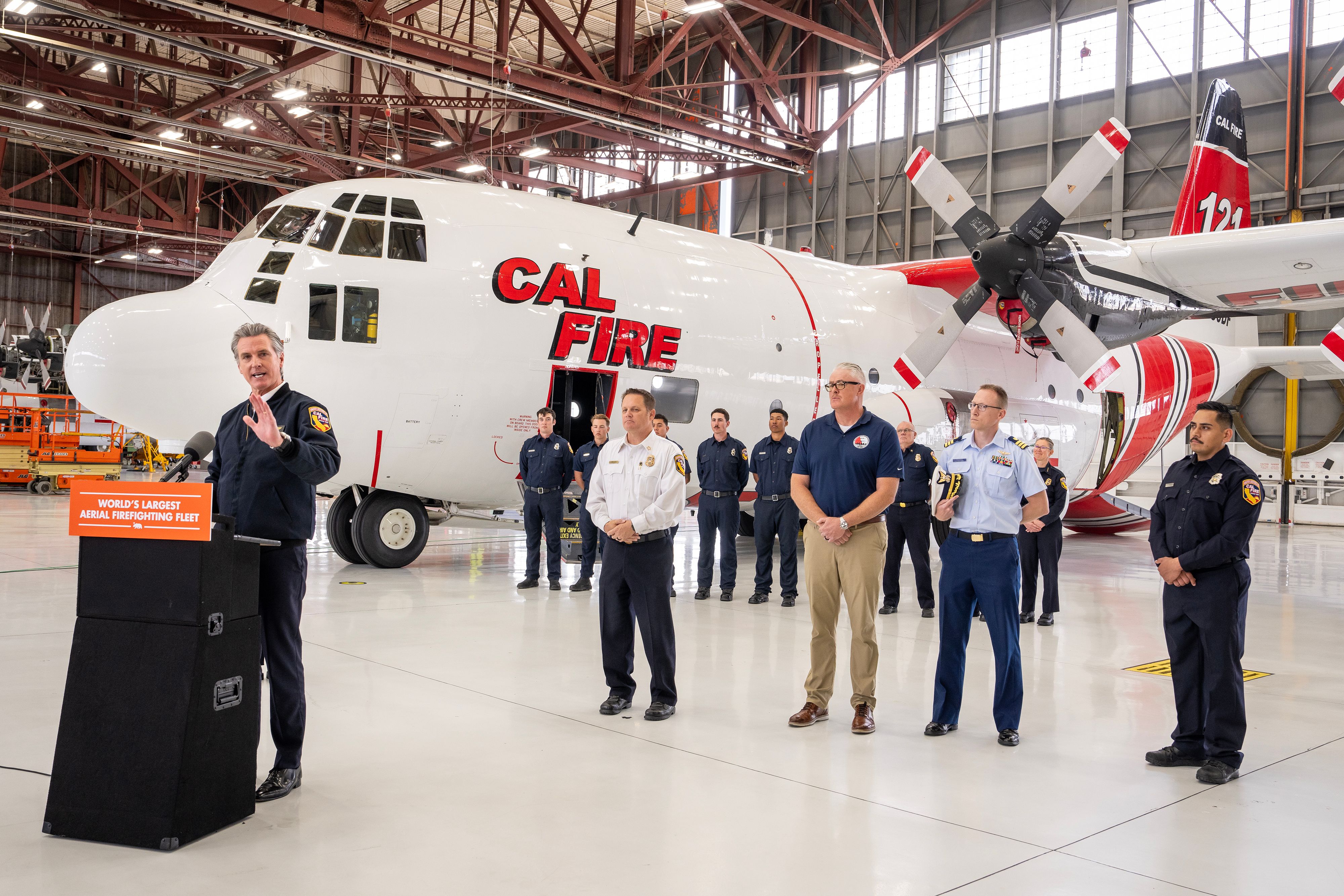 Governor Gavin Newsom announced the addition of a second C-130 aircraft to the Cal Fire fleet in April.