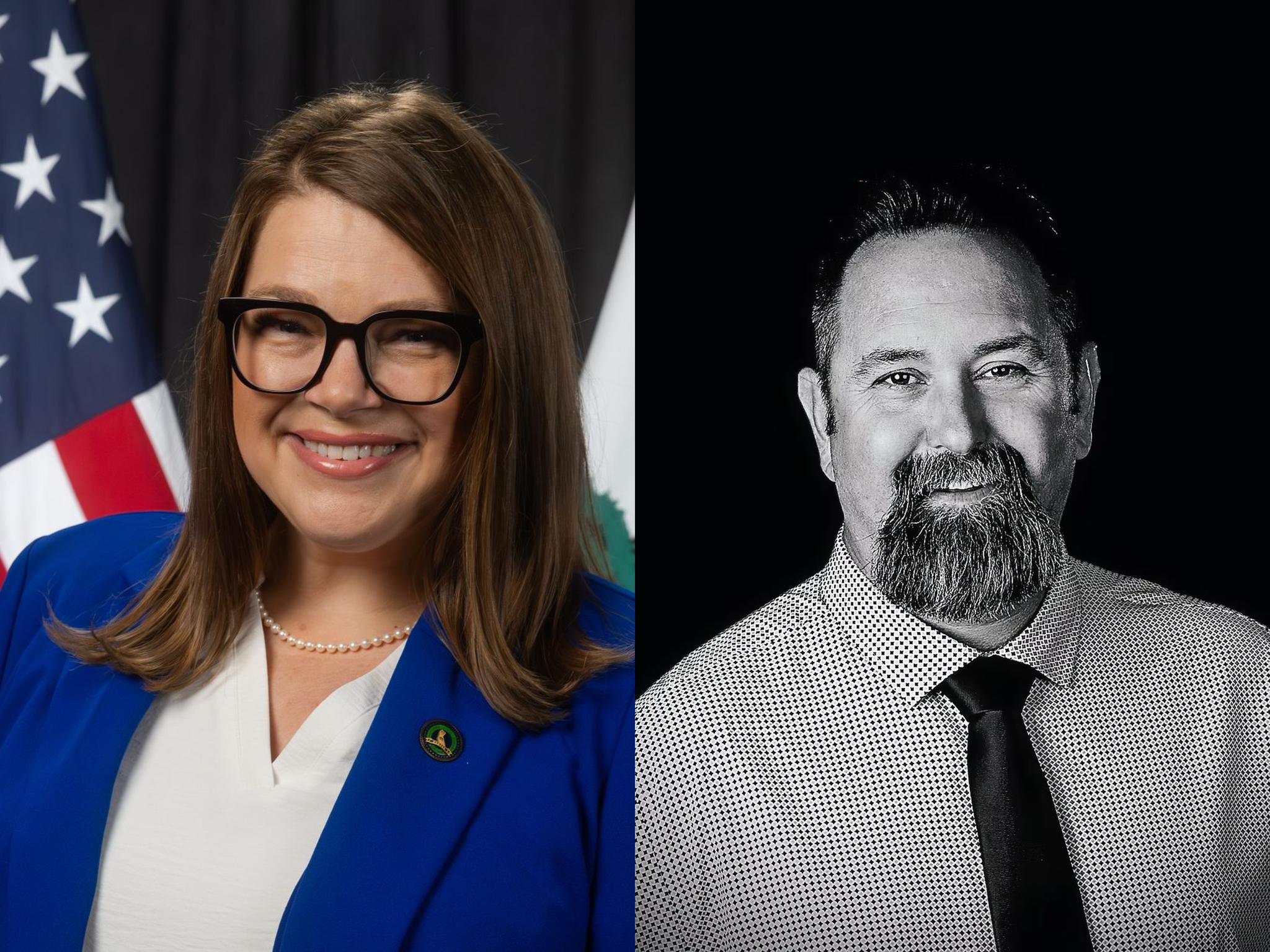 Assembly Candidates Heather Hadwick and Darin Hale.