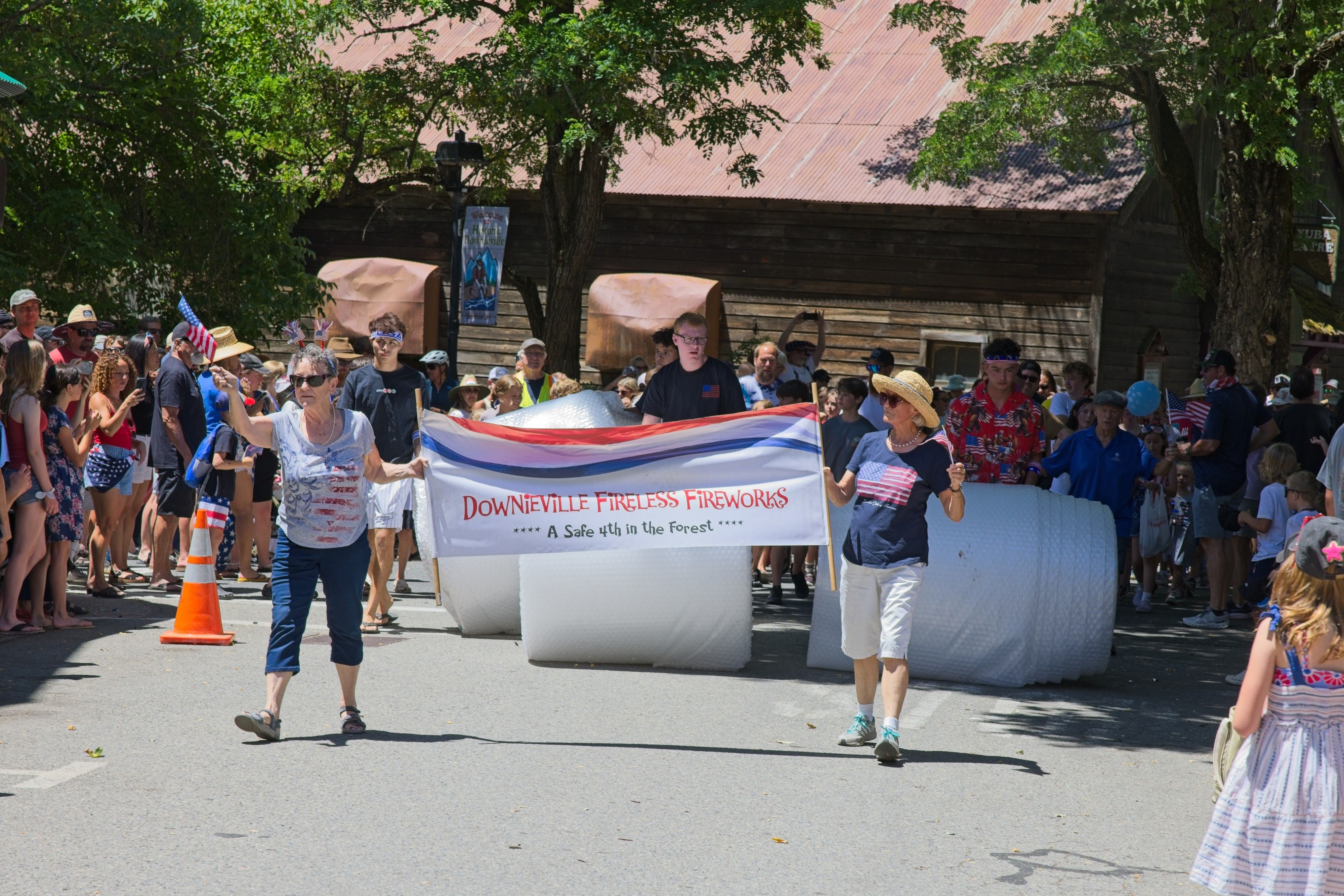 Fireless Fireworks, spearheaded by Ingrid Larson (left).