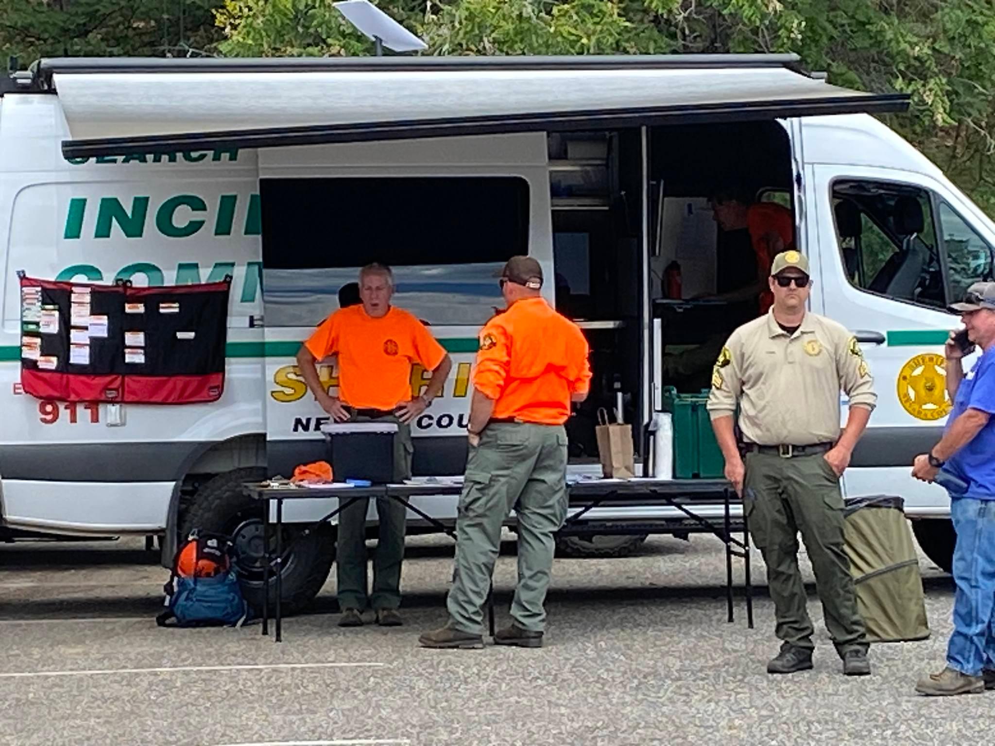 Nevada County Search and Rescue’s Incident Command Post. Photo by Nevada County Sheriff’s Office.
